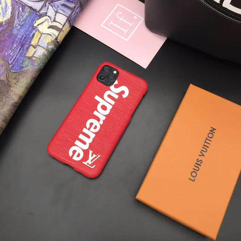 כיסוי מגניב איכותי וייחודי מעוצב לאייפון - Supreme Vuitton