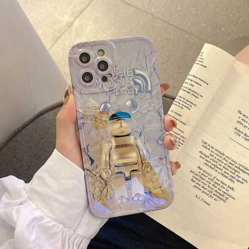 כיסוי איכותי אופנתי ויוקרתי מעוצב לאייפון - Bear Brick