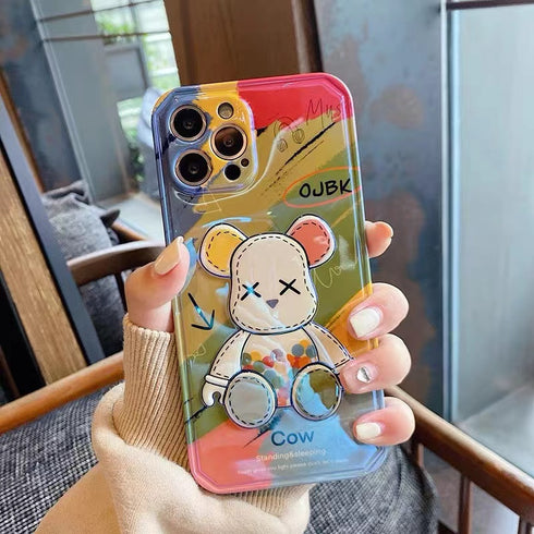 כיסוי איכותי אופנתי ויוקרתי מעוצב לאייפון - Bear Brick