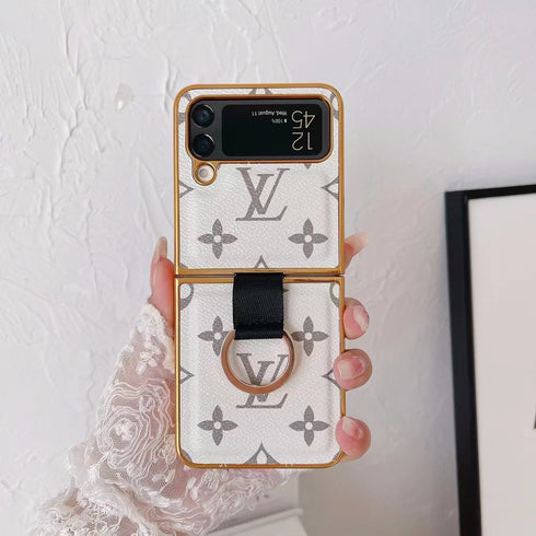 כיסוי עור יוקרתי ואופנתי עם טבעת לגלקסי זי - Louis Vuitton