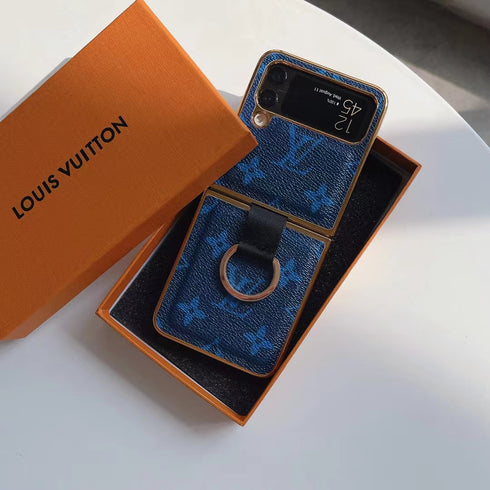 כיסוי עור יוקרתי ואופנתי עם טבעת לגלקסי זי - Louis Vuitton