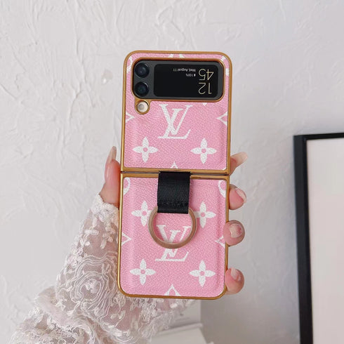 כיסוי עור יוקרתי ואופנתי עם טבעת לגלקסי זי - Louis Vuitton