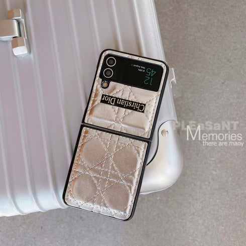 כיסוי עור משורטט יוקרתי ואופנתי לגלקסי זי - Christian Dior