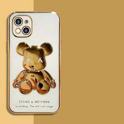 כיסוי איכותי אופנתי ויוקרתי מעוצב לאייפון - Bear Brick