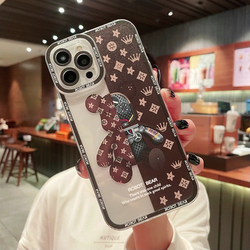 כיסוי איכותי אופנתי ויוקרתי מעוצב לאייפון - Bear Brick