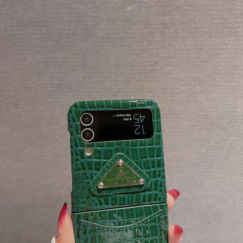 כיסוי ארנק מעור קרוקודיל יוקרתי ואופנתי לגלקסי זי - Prada