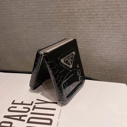 כיסוי ארנק מעור קרוקודיל יוקרתי ואופנתי לגלקסי זי - Prada