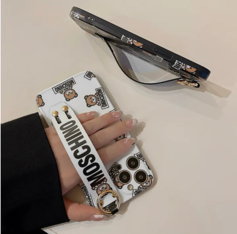 כיסוי רצועה איכותי ואופנתי מעוצב לאייפון - Moschino