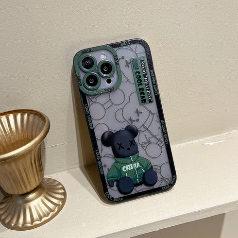 כיסוי איכותי אופנתי ויוקרתי מעוצב לאייפון - Bear Brick