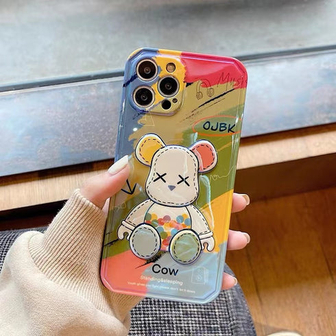 כיסוי איכותי אופנתי ויוקרתי מעוצב לאייפון - Bear Brick