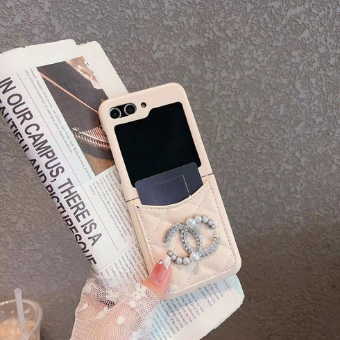 כיסוי ארנק עור נפוח יוקרתי ואופנתי לגלקסי זי - Chanel