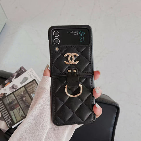 עור יוקרתי ואופנתי עם כיסוי טבעת לגלקסי זי - Chanel