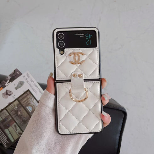 עור יוקרתי ואופנתי עם כיסוי טבעת לגלקסי זי - Chanel