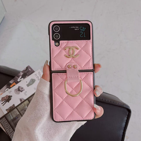 עור יוקרתי ואופנתי עם כיסוי טבעת לגלקסי זי - Chanel