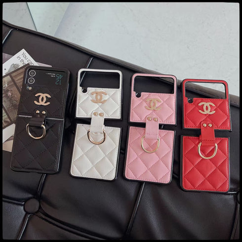 עור יוקרתי ואופנתי עם כיסוי טבעת לגלקסי זי - Chanel