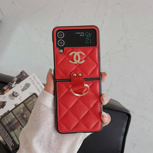 עור יוקרתי ואופנתי עם כיסוי טבעת לגלקסי זי - Chanel