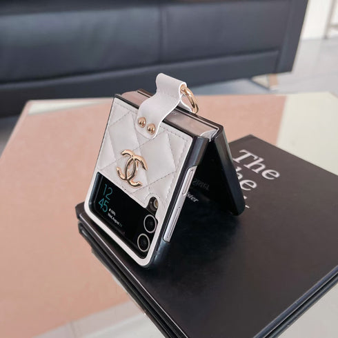 עור יוקרתי ואופנתי עם כיסוי טבעת לגלקסי זי - Chanel