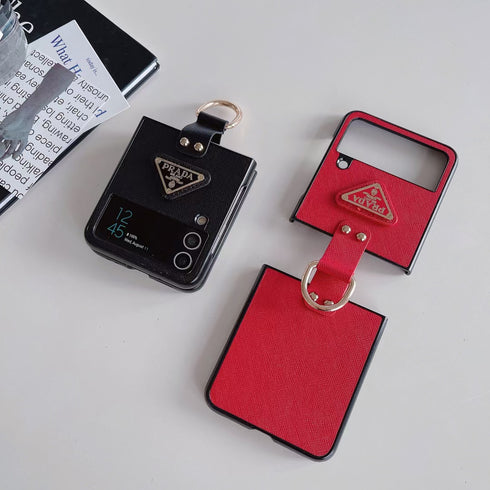 כיסוי עור אלגנטי ואופנתי עם טבעת לגלקסי זי - Prada