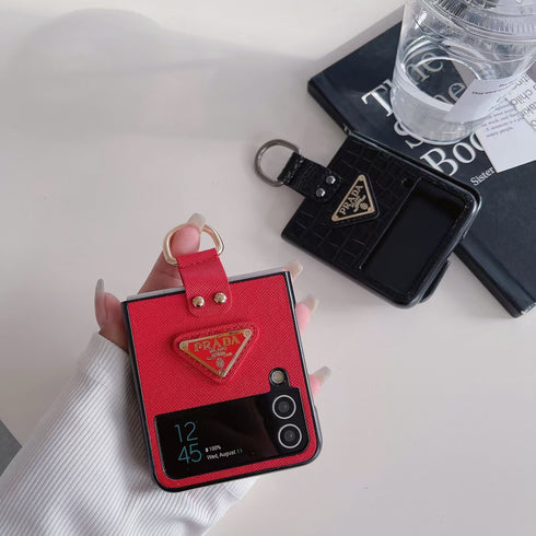 כיסוי עור אלגנטי ואופנתי עם טבעת לגלקסי זי - Prada