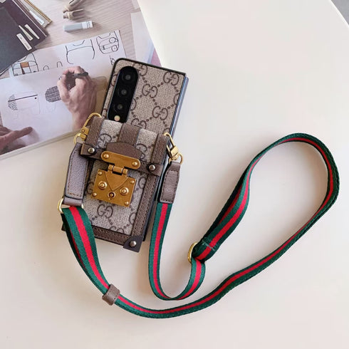 כיסוי ארנק עור יוקרתי ואופנתי לגלקסי זי - Louis Vuitton x Gucci Bag