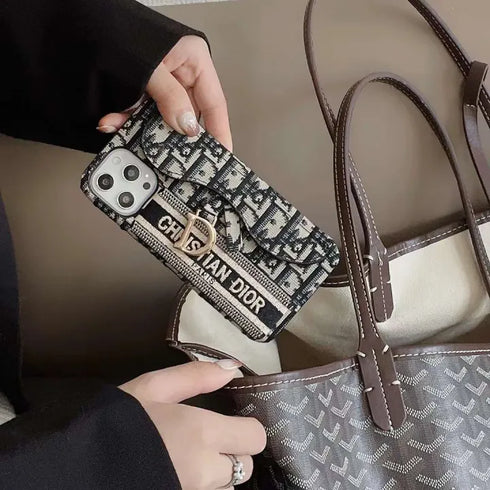 כיסוי ארנק איכותי ויוקרתי מעוצב לאייפון - Christian Dior