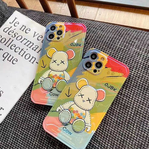 כיסוי איכותי אופנתי ויוקרתי מעוצב לאייפון - Bear Brick