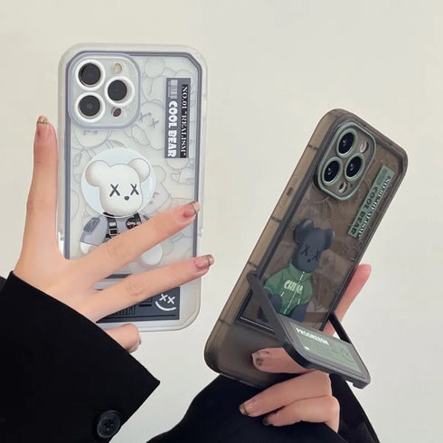 כיסוי אופנתי ויוקרתי מעוצב לאייפון - Bear Brick
