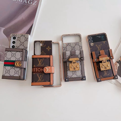 כיסוי ארנק עור יוקרתי ואופנתי לגלקסי זי - Louis Vuitton x Gucci Bag