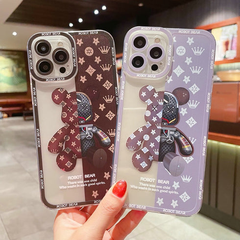 כיסוי איכותי אופנתי ויוקרתי מעוצב לאייפון - Bear Brick
