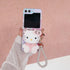 כיסוי ייחודי ואיכותי עם פנינים לגלקסי זי - Hello Kitty