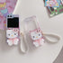 כיסוי ייחודי ואיכותי עם פנינים לגלקסי זי - Hello Kitty