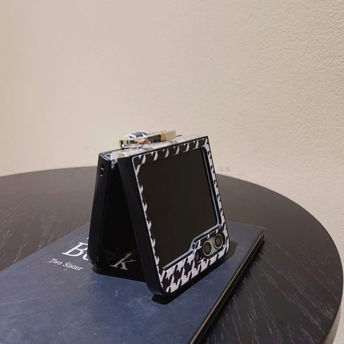 כיסוי עור אלגנטי ואופנתי עם טבעת לגלקסי זי - Flower