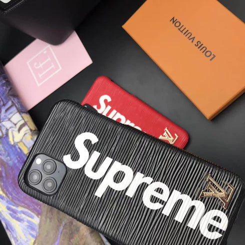 כיסוי מגניב איכותי וייחודי מעוצב לאייפון - Supreme Vuitton