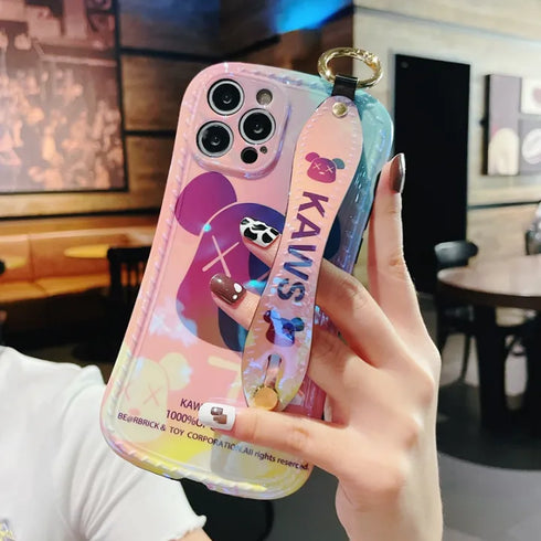 כיסוי רצועה אופנתי וייחודי מעוצב לאייפון - Kaws