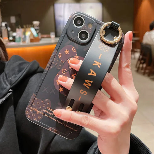 כיסוי רצועה אופנתי ואיכותי מעוצב לאייפון - Kaws