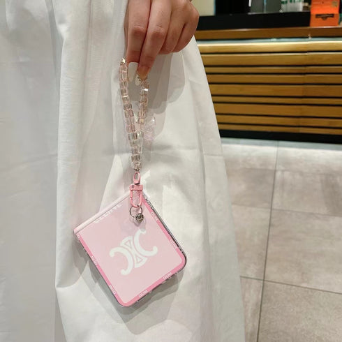 כיסוי עור יוקרתי ואופנתי עם תחרה לגלקסי זי - Chanel X Celine