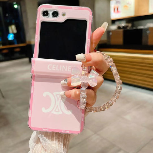 כיסוי עור יוקרתי ואופנתי עם תחרה לגלקסי זי - Chanel X Celine