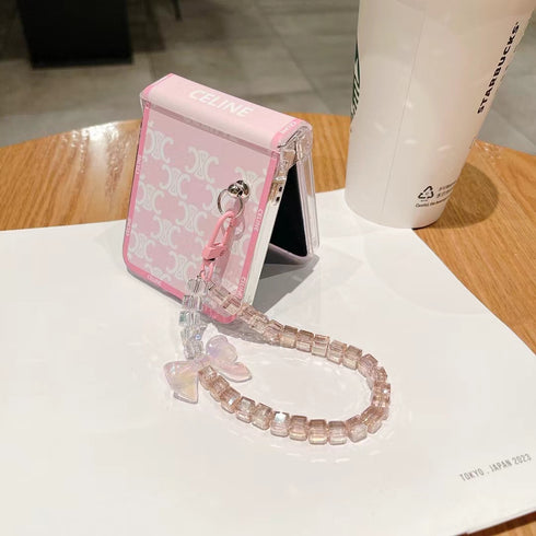 כיסוי עור יוקרתי ואופנתי עם תחרה לגלקסי זי - Chanel X Celine