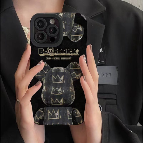 כיסוי אופנתי ויוקרתי מעוצב לאייפון - Bear Brick