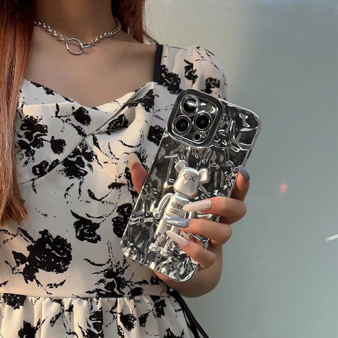 כיסוי איכותי אופנתי ויוקרתי מעוצב לאייפון - Bear Brick