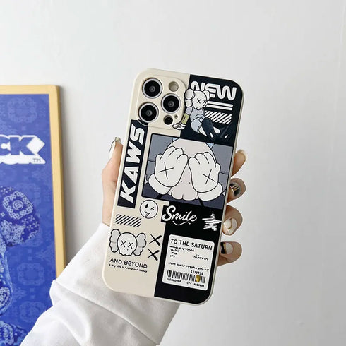 כיסוי אופנתי ומגניב מעוצב לאייפון - Kaws