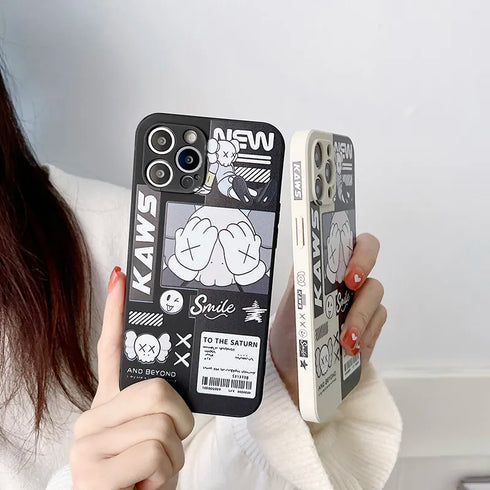 כיסוי אופנתי ומגניב מעוצב לאייפון - Kaws