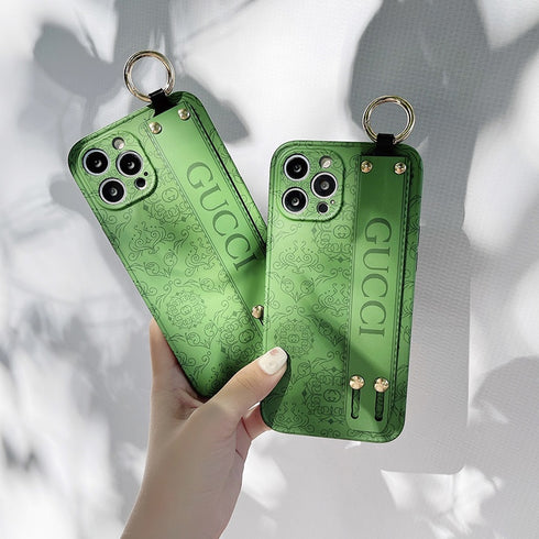 כיסוי רצועת יד ייחודי יפייפה ונוח מעוצב לאייפון - Gucci Christian Dior