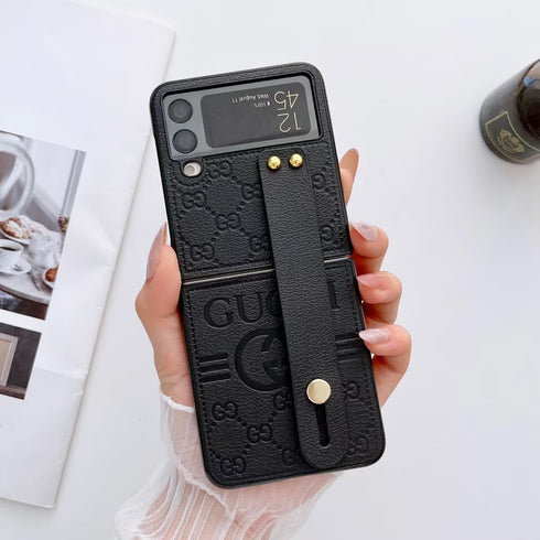 כיסוי עור יוקרתי ואופנתי עם רצועה לגלקסי זי - Gucci