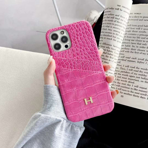 כיסוי עור יוקרתי אופנתי ואיכותי מעוצב לאייפון - Hermes