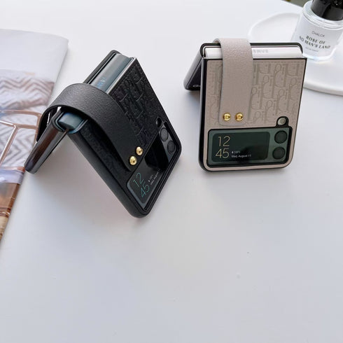 כיסוי עור יוקרתי ואופנתי עם רצועה לגלקסי זי - Christian Dior