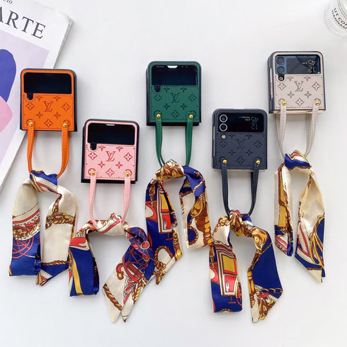 כיסוי עור יוקרתי אלגנטי ואופנתי עם ידית לגלקסי זי - Louis Vuitton