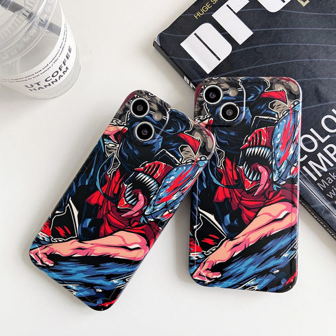 כיסוי מגניב איכותי ומהמם מעוצב לאייפון - Chain Saw Man