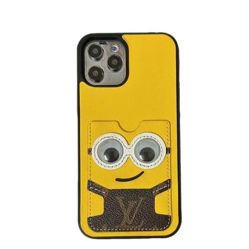 כיסוי ארנק יוקרתי ייחודי ואיכותי מעוצב לאייפון - Minions Vuitton