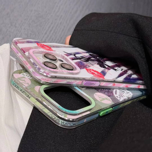 כיסוי יוקרתי ואלגנטי מאוד מעוצב לאייפון - YSL x Louis Vuitton